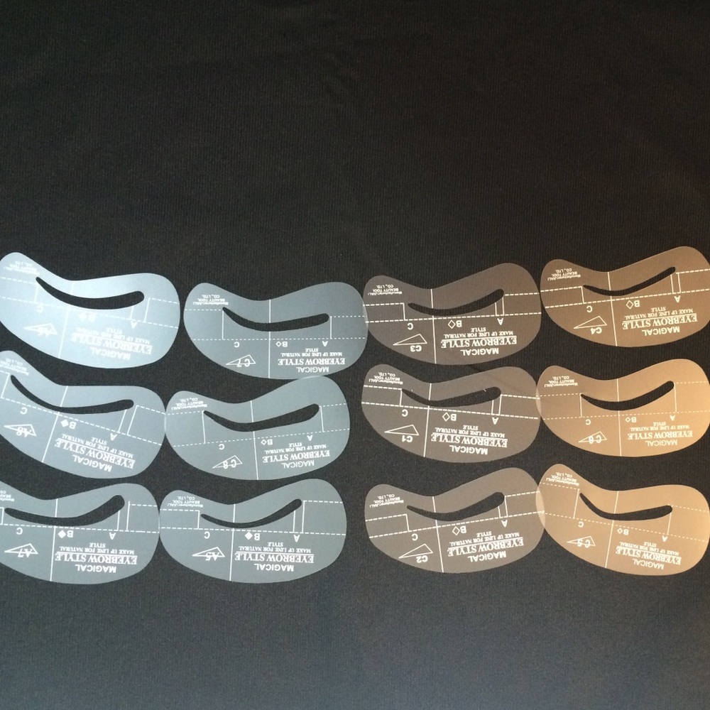 Magical eyebrow style brow stencils!